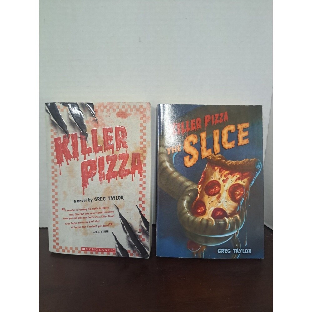 Lot Of 2 Vintage Scholastic Paperback Books By Greg Taylor: Killer Pizza And...